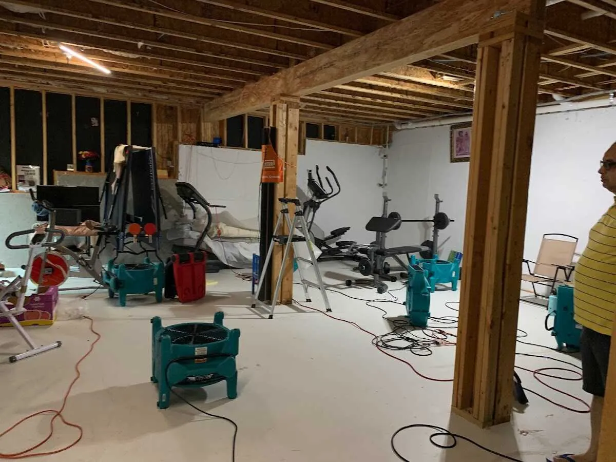 Basement drying equipment setup for Odor Removal & Deodorization in Scottsbluff